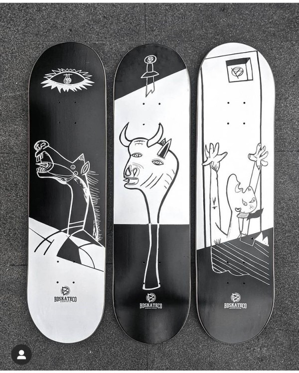 Tabla BDSKATECO "Guernika" Artist Series: BULL