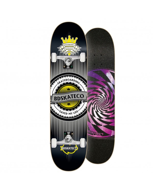 Monopatín Skate Completo BDSKATECO Crown Black 8.0