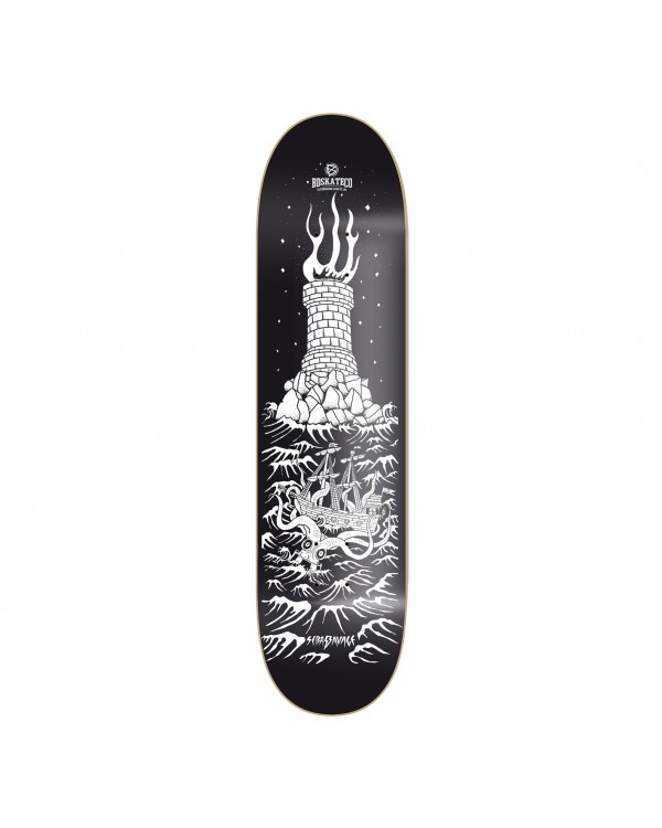 Tabla skate BDSKATECO  SEBAS S. Artis Series LIGHTHOUSE black