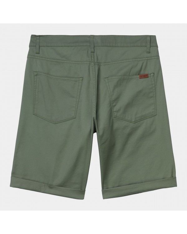 PANTALÓN CORTO CARHARTT SWELL SHORT DOLLAR GREEN RINSED