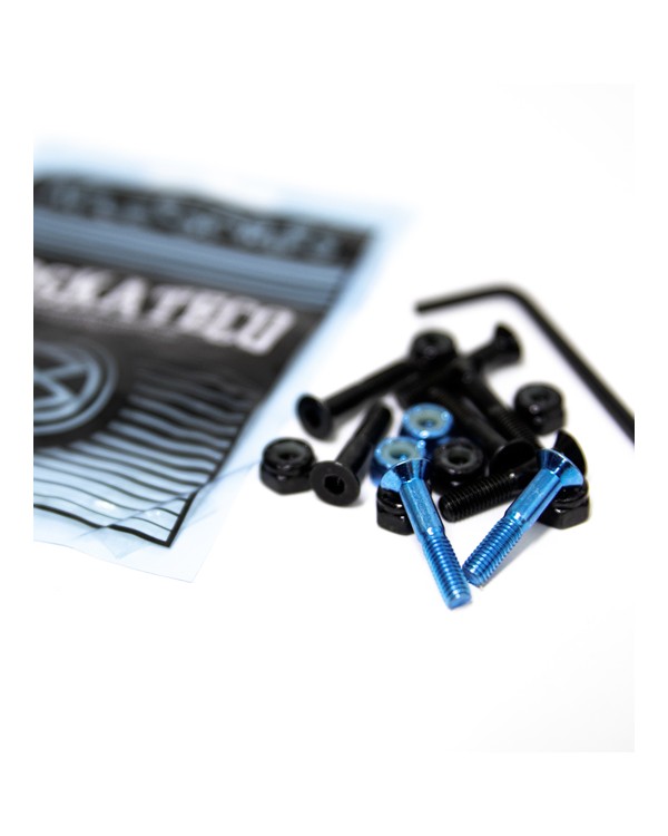 BD Hardware 1"  Bl ack+ Metal  blue