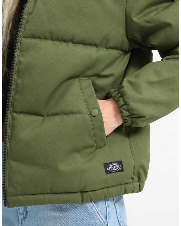 CAZADORA DICKIES RODESSA PUFFA VERDE