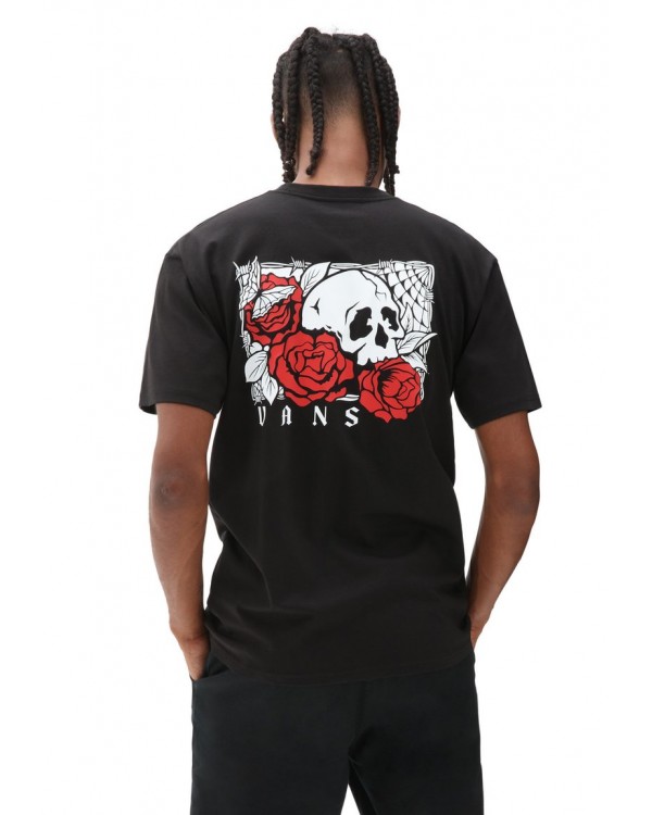 CAMISETA VANS MN ROSE BED SS BLACK